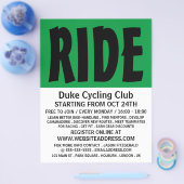 はっきりしたモダンサイクリングク広告ラブ チラシ (シングル)