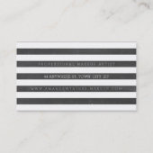 はっきりしたモダンシンプルグリッター 名刺 (裏面)