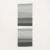 はっきりしたモダンシンプルストライプ白黒 ヨガマット (正面)