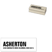 はっきりしたモダンシンプル差出人住所 ラバースタンプ (押印)