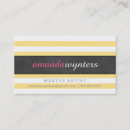 はっきりしたモダンシンプル平型フレッシュ黄色い灰色 名刺