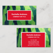 はっきりしたモダンスイカ3D果実 名刺 (正面/裏面)