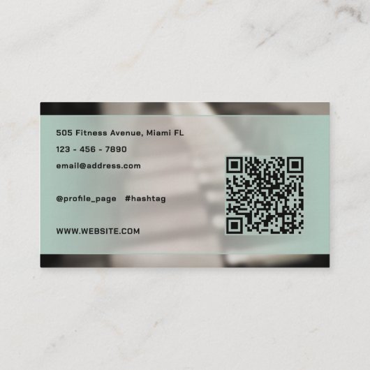 はっきりしたモダンスタイルインスパイアー 名刺 (裏面)