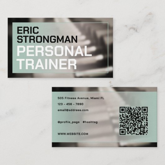 はっきりしたモダンスタイルインスパイアー 名刺 (正面/裏面)