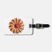 はっきりしたモダンデイジーの花 – フローラ春1960年代夏 ラゲッジタグ (正面横)