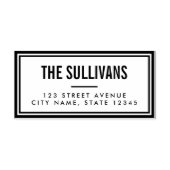 はっきりしたモダンパーソナライズされた木スタンプ ラバースタンプ (インプリント)