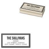 はっきりしたモダンパーソナライズされた木スタンプ ラバースタンプ (押印)