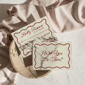 はっきりしたモダンファンキーユニークレトロ結婚s 出欠カード