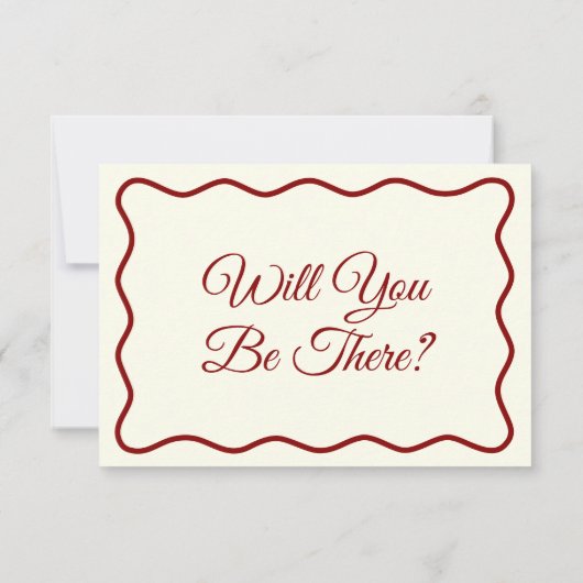 はっきりしたモダンファンキーユニークレトロ結婚s 出欠カード (裏面)