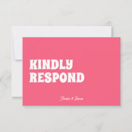 はっきりしたモダンファンキーレトロ結婚ズ 出欠カード