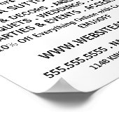 はっきりしたモダンフロリ広告ス ポスター (角)