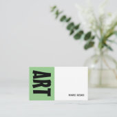 はっきりしたモダンプロフェッショナル先生 名刺 (スタンド正面)