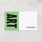 はっきりしたモダンプロフェッショナル先生 名刺 (正面)