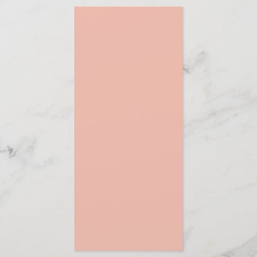 はっきりしたモダンミニマルタイポグラフィオレンジピンク結婚ス メニュー (裏面)