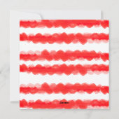 はっきりしたモダンレトロ赤枠フォトスクエクリスマス シーズンカード (裏面)