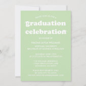 はっきりしたモダンレトロ |卒業招待状 招待状 (裏面)