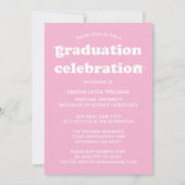 はっきりしたモダンレトロ |卒業招待状 招待状 (裏面)