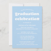 はっきりしたモダンレトロ |卒業招待状 招待状 (裏面)