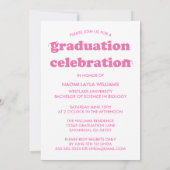 はっきりしたモダンレトロ |卒業招待状 招待状 (裏面)