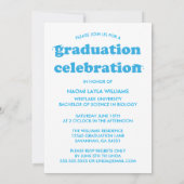 はっきりしたモダンレトロ |卒業招待状 招待状 (裏面)