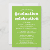 はっきりしたモダンレトロ |卒業招待状 招待状 (裏面)