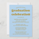 はっきりしたモダンレトロ |卒業招待状 招待状 (裏面)