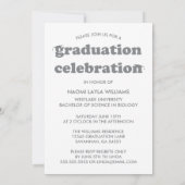 はっきりしたモダンレトロ |卒業招待状 招待状 (裏面)