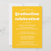 はっきりしたモダンレトロ |卒業招待状 招待状 (裏面)