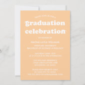 はっきりしたモダンレトロ |卒業招待状 招待状 (裏面)