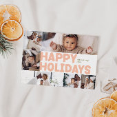 はっきりしたモダンレビュー年6枚フォトハッピー シーズンカード