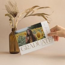 はっきりしたモダン卒業写真パーティー