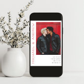 はっきりしたモダン名カスタムの色結婚 セーブザデート