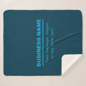 はっきりしたモダン名テンプレート | ブルー シェルパブランケット (正面(横))