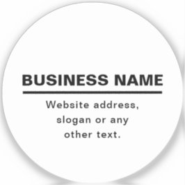 はっきりしたモダン名テンプレート | B&W シール