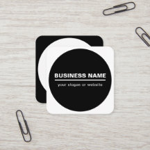 はっきりしたモダン名テンプレート | B&W