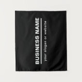 はっきりしたモダン名テンプレート | B&W タペストリー (正面)