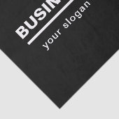 はっきりしたモダン名テンプレート | B&W 薄葉紙 (詳細)