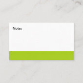 はっきりしたモダン名刺 名刺 (裏面)