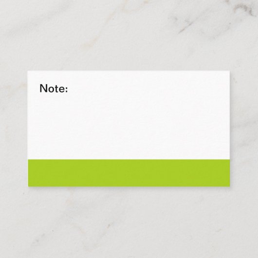 はっきりしたモダン名刺 名刺 (裏面)