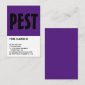 はっきりしたモダン害虫駆除 名刺 (正面/裏面)