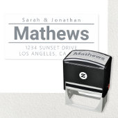 はっきりしたモダン差出人住所 セルフインキングスタンプ