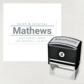 はっきりしたモダン差出人住所 セルフインキングスタンプ