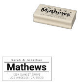 はっきりしたモダン差出人住所 ラバースタンプ (押印)