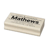 はっきりしたモダン差出人住所 ラバースタンプ (スタンプ)