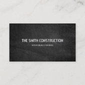 はっきりしたモダン建築ブラックコンクリート 名刺 (正面)