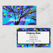 はっきりしたモダン抽象芸術ツリー 名刺 (正面/裏面)