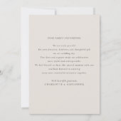 はっきりしたモダン結婚写真は感謝してい君の車 サンキューカード (裏面)