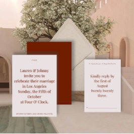 はっきりしたモダン結婚式招待状 招待状