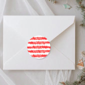 はっきりしたモダン絵を描大貝柱 ラウンドシール