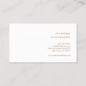 はっきりしたモダン絵を描(ばちゃばちゃ)跳ねる 名刺 (裏面)